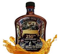 Patriottische Orgulloso Whisky Botella de recuerdo de 350 ml | Botella de cristal para bebidas alcohólicas para hombres, padres, novios, maridos, hogares y cocinas