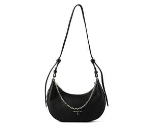 Patrizia Pepe Daily Bolsa de hombro Piel natural 28 cm negro