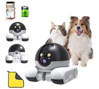 Patrol Buddy Robot Camera, 2025 New Patrol Buddy Pet Camera, Robot Camera on Wheels 1080p Dual Lens, 2-Way Talk, Night Vision, 5200mah Battery & App Control for Cats/Dogs/Baby/Elderly (Standard)