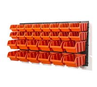 Patrol group - Panel perforado con 28 cajas de almacenamiento de 2 tamaños