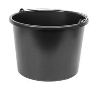 Patrol Group W20BLEJBCZAPG001 - Cubo de plástico para mortero (20 L, asa de Metal galvanizado), Color Negro