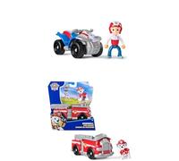 Patrol Patrulla Canina - Pack Moto Juguete Quad de Rescate Y Figura Ryder + Camión Bomberos y Figura Marshall