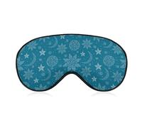 Patrón (200) Máscara de ojos para dormir compatible con Trippy Sun Abstract Moon para mujeres y hombres, máscara para dormir que bloquea la luz, máscara de ojos transpirable para dormir con correa elá