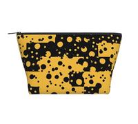 Patrón Abstracto Amarillo Negro, Bolsa de artículos de tocador Bolsa de Maquillaje Bolsa de cosméticos Bolsa de artículos de tocador de Viaje portátil