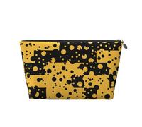 Patrón Abstracto Amarillo Negro, Bolsa de artículos de tocador Bolsa de Maquillaje Bolsa de cosméticos Bolsa de artículos de tocador de Viaje portátil
