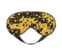 Patrón abstracto amarillo negro, Cubreojos completos Antifaz bloqueador de luz Antifaz para dormir Antifaz suave con los ojos vendados Noche