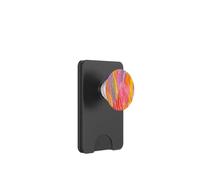 Patrón abstracto audaz en dopamina rosa vibrante, rojo, amarillo PopSockets PopWallet para MagSafe