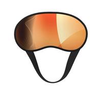 Patrón abstracto naranja y marrón, Cubiertas oculares completas, antifaces para dormir que bloquean la luz, orejeras opacas para dormir