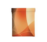 Patrón Abstracto Naranja y marrón, Squeeze Top Wallet Bolsa de Almacenamiento para Mujer Monedero pequeño Bolsa de Cambio