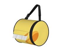 Patrón alimenticio de Pasta y Queso,Dispensador de pañuelos cilíndrico, Soporte para Caja de pañuelos Colgante, dispensador de pañuelos para Coche