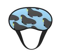Patrón animal de morsa, Cubiertas oculares completas, antifaces para dormir que bloquean la luz, orejeras opacas para dormir