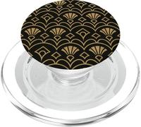 Patrón Art Deco Boho Formas Geométricas Retro Vintage Art PopSockets PopGrip para MagSafe