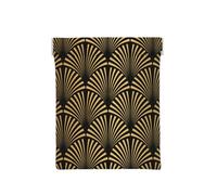 Patrón Art Decó Sin Costuras Oro Negro, Squeeze Top Wallet Bolsa de Almacenamiento para Mujer Monedero pequeño Bolsa de Cambio