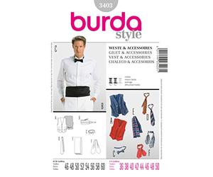 Patrón Burda 3403 Chaleco y Accesorios