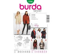 Patrón Burda 7700 Chaqueta de Mujer, Tallas 38-50, Blanco