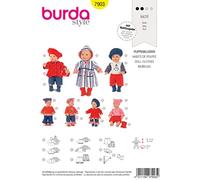 Patrón Burda 7903 Creativa Vestidos de muñecas