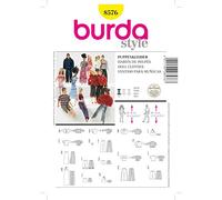 Burda B8576 Patrón de Costura, Papel, Multicolor