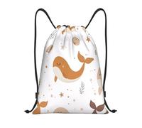 Patrón Caprichoso De Ballena Y Concha Marina Unisex Bolsa De Gimnasio Gran Capacidad Bolsa De Deporte Casual Mochilas Deportiva Para Acampada Natación Viaje