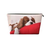 Patrón Cavalier King Charles Spaniel, Bolsa de Maquillaje Bolsa de cosméticos Bolsa de artículos de tocador de Viaje portátil Bolsa de artículos de tocador