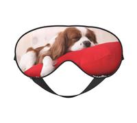 Patrón Cavalier King Charles Spaniel, Cubreojos completos Antifaz bloqueador de luz Antifaz para dormir Antifaz suave con los ojos vendados Noche