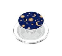 Patrón Celestial Retro de los años 90, Sol, Luna, Estrellas PopSockets PopGrip para MagSafe
