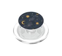 Patrón Celestial Retro de los años 90, Sol, Luna, Estrellas PopSockets PopGrip para MagSafe