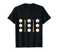 Patrón clásico de bate y pelota de béisbol: diseño deportivo audaz Camiseta