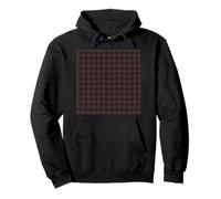 Patrón clásico de pata de gallo marrón oscuro, pata de gallo Sudadera con Capucha