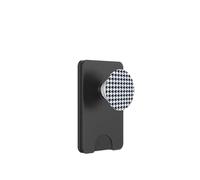 Patrón clásico elegante de pata de gallo azul marino estético blanco PopSockets PopWallet para MagSafe