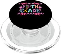 Patrón colorido de manzana de quinto grado PopSockets PopGrip para MagSafe