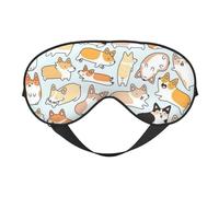 Patrón Corgi, Cubreojos completos Antifaz bloqueador de luz Antifaz para dormir Antifaz suave con los ojos vendados Noche