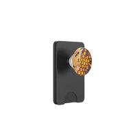 Patrón de Abeja y Lavanda Amarillo Miel PopSockets PopWallet para MagSafe