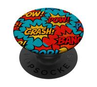 Patrón de acción Retro cómic Blast PopSockets PopGrip Adhesivo