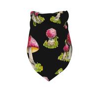 Patrón de amanita muscaria roja,Bufanda con Babero y Capucha Triangular Bufanda Ajustable para Mascotas Capucha Lavable Adecuada para Perros y Gatos pequeños, medianos y Grandes