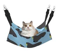 Patrón de Animal de morsa,Hamaca Colgante para Gatos, Suave, de Doble Cara, para Perros pequeños y Mascotas.,M