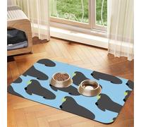 Patrón de Animal de morsa,Tapete para Comida de Mascotas, manteles Individuales de Cuero sintético para Gatos y Perros,30x45cm