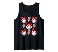 Patrón de arco a cuadros de rayo de béisbol Camiseta sin Mangas