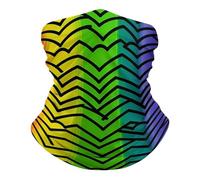 Patrón De Arcoíris del Orgullo Gay Calentador De Cuello 26X30Cm Lavable Polainas De Cuello Protección UV Pasamontañas para Caza Correr Deportes
