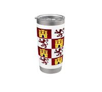 Patrón de Bandera del Imperio Español Conquistador Vaso térmico de acero inoxidable de doble pared