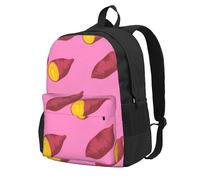 Patrón de batata,Mochila con bolsillos, mochila informal para el día a día, resistente al agua, ideal para la escuela, viajes