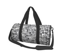 Patrón de Brillo de Lentejuelas Plateadas, Bolsa de Viaje de Gran Capacidad, Bolso Redondo, Bolsa de Viaje Deportiva, Bolsa de Mano, Bolsa de Fitness