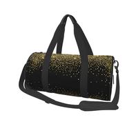 Patrón de Brillo Dorado, Bolsa de Viaje de Gran Capacidad, Bolso Redondo, Bolsa de Viaje Deportiva, Bolsa de Mano, Bolsa de Fitness