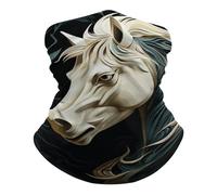 Patrón De Caballo Polainas De Cuello Antideslizante Bandana Viento Polvo Prueba Pañuelo De Cabeza para Senderismo Deportes Mujer 25X50Cm