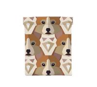 Patrón de Cabeza de Corgi galés, Squeeze Top Wallet Bolsa de Almacenamiento para Mujer Monedero pequeño Bolsa de Cambio