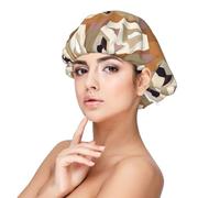 Patrón de cabeza de Welsh Corgi,Gorro de dormir de satén para adultos - Gorro de dormir elástico para mujer, cubrecabello nocturno