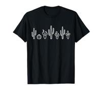 Patrón de Cactus de línea mínima Cactus Saguaro del suroeste Camiseta