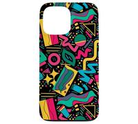 Patrón de Capa de Forma Pop Retro de los años 80 y 90 Carcasa para iPhone 13 Pro MAX