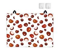 Patrón de castañas de otoño, Protector de encimera de Cocina Antideslizante y Absorbente de Goma TPU de 72 x 52 cm