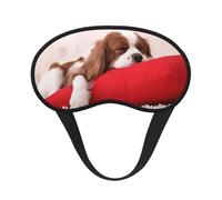 Patrón de Cavalier King Charles Spaniel, Cubiertas oculares completas, antifaces para dormir que bloquean la luz, orejeras opacas para dormir