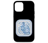 Patrón de cerámica floral Degu azul de Delft Carcasa para iPhone 12/12 Pro